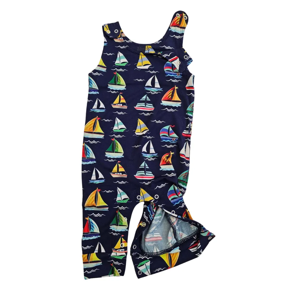 Jumper  Happy Sailing  Soft Bamboo Navy with colors Toddler