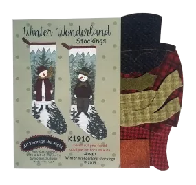 KA1910 Winter Wonderland Stockings Applique Pieces