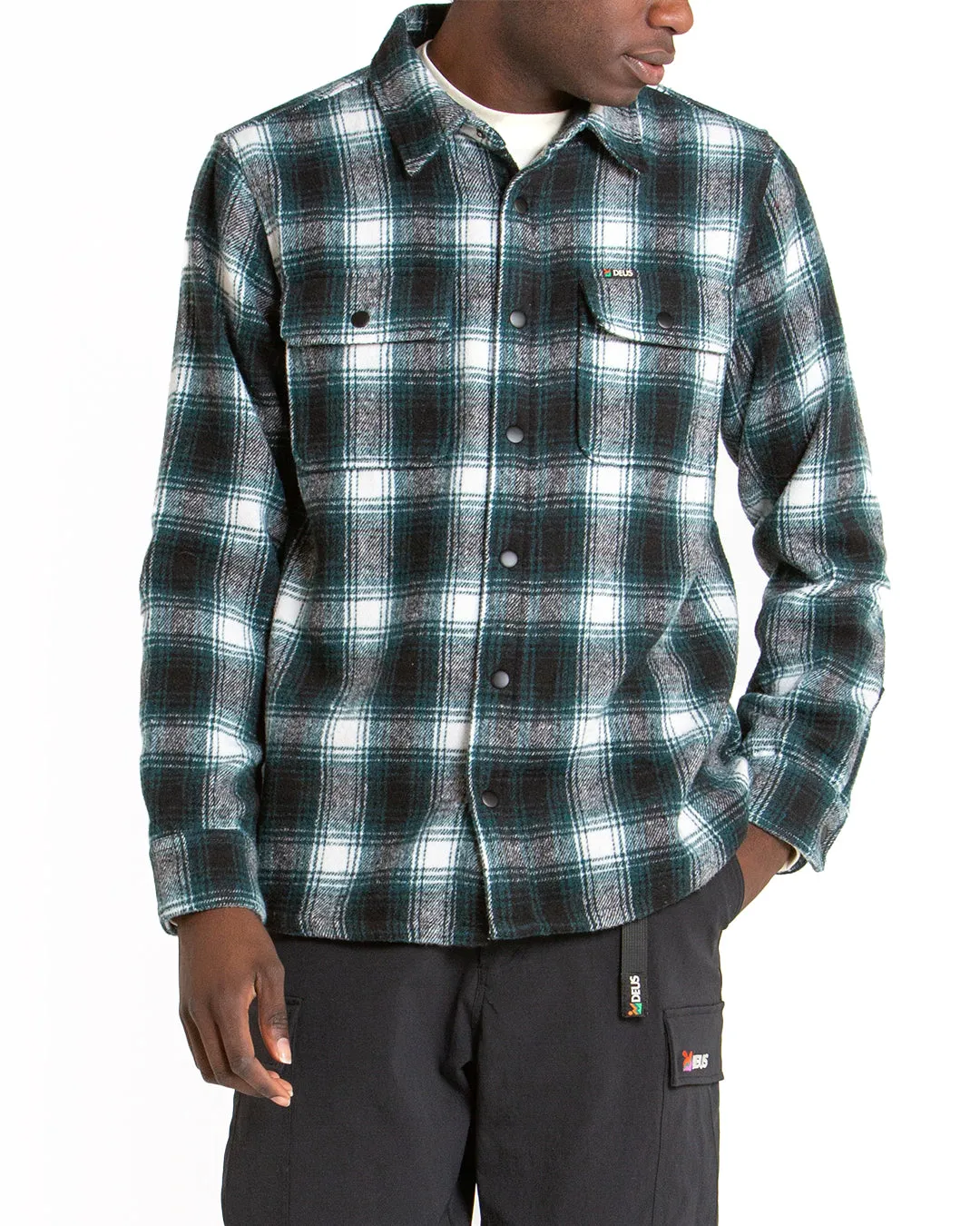 Kalyn Check Shirt - Trek Green