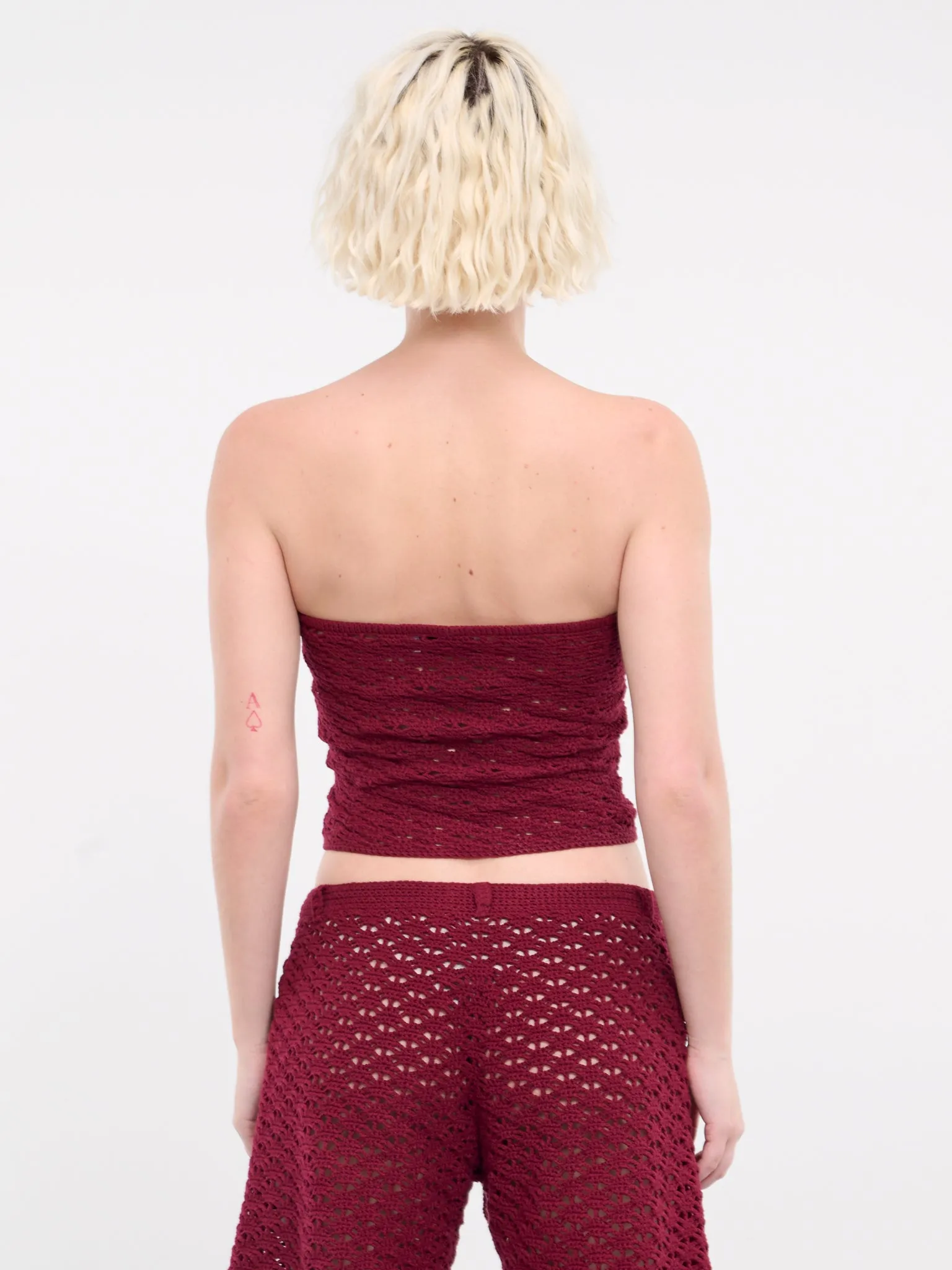 Knit Tube Top (UN-TOP-01-BURGUNDY)