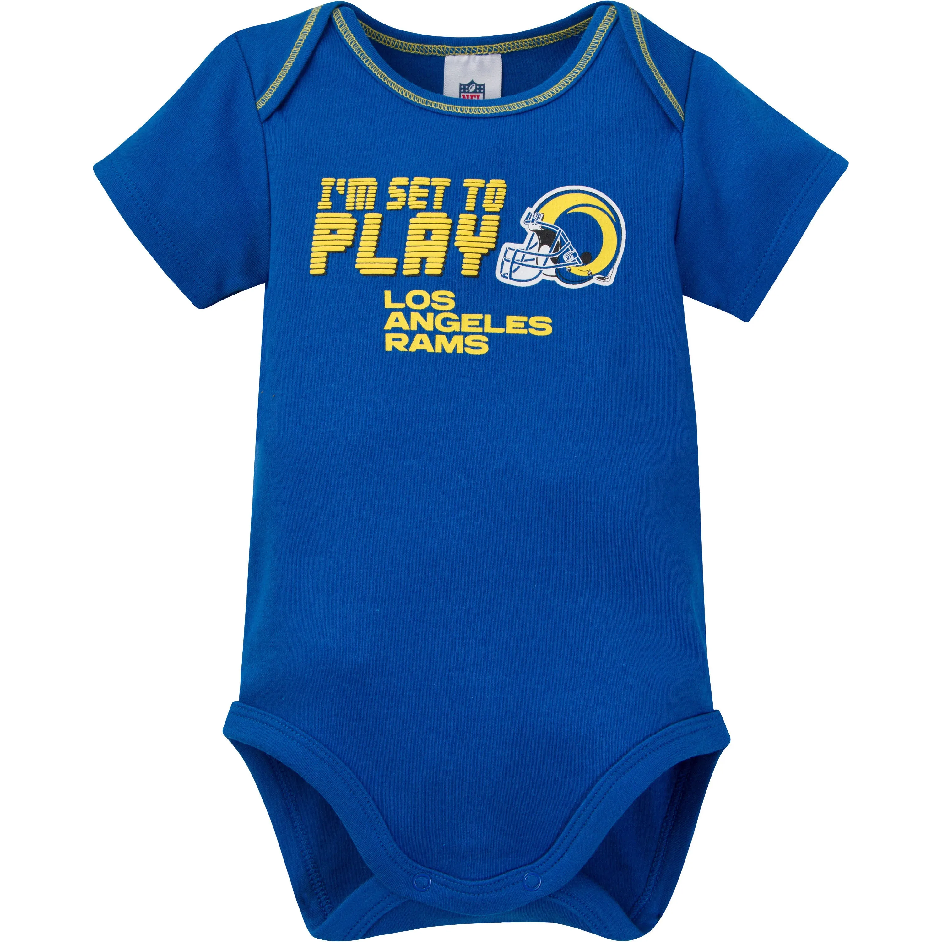 LA Rams All Set to Play 3 Pack Bodysuit Set