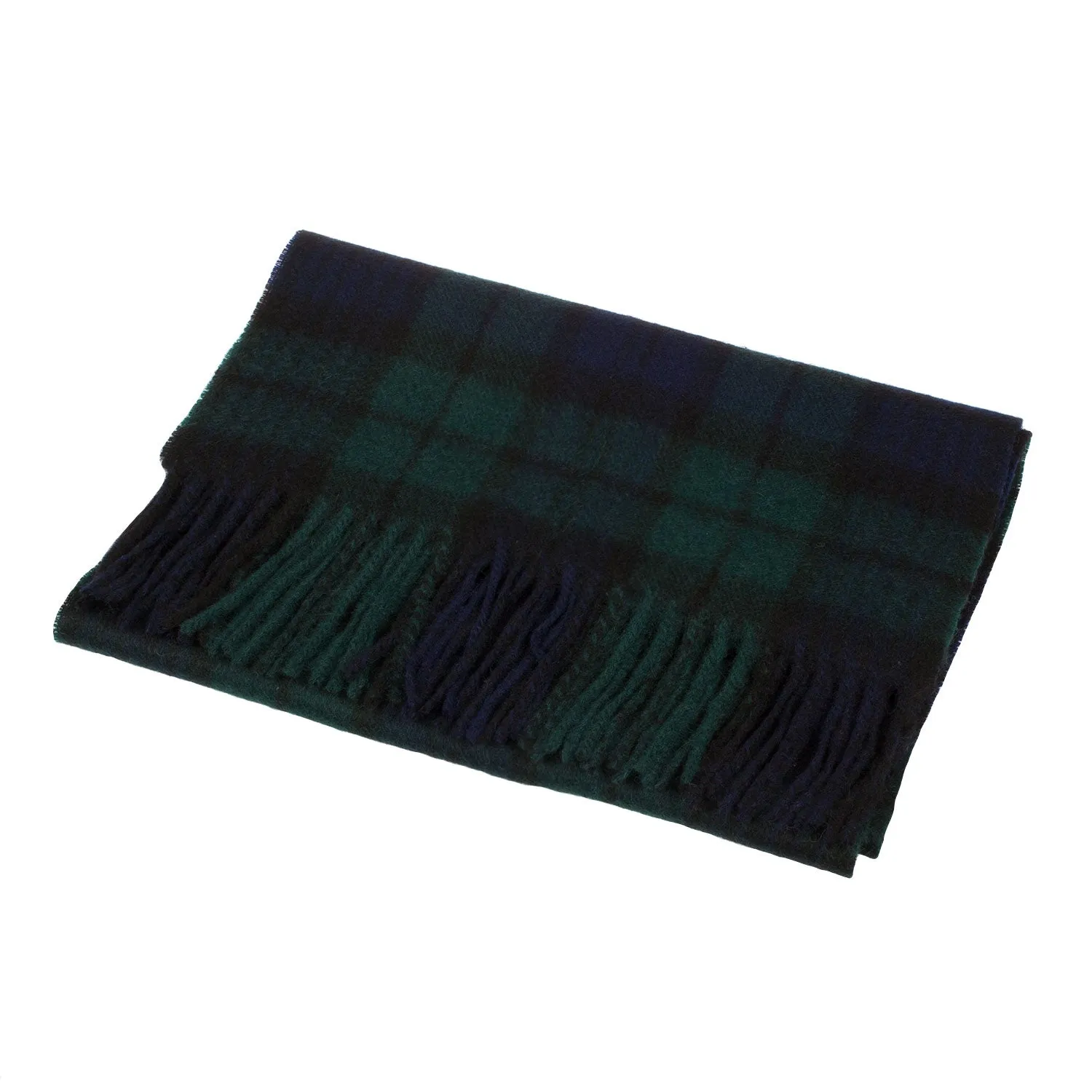 Lambswool Scottish Tartan Clan Scarf  Black Watch