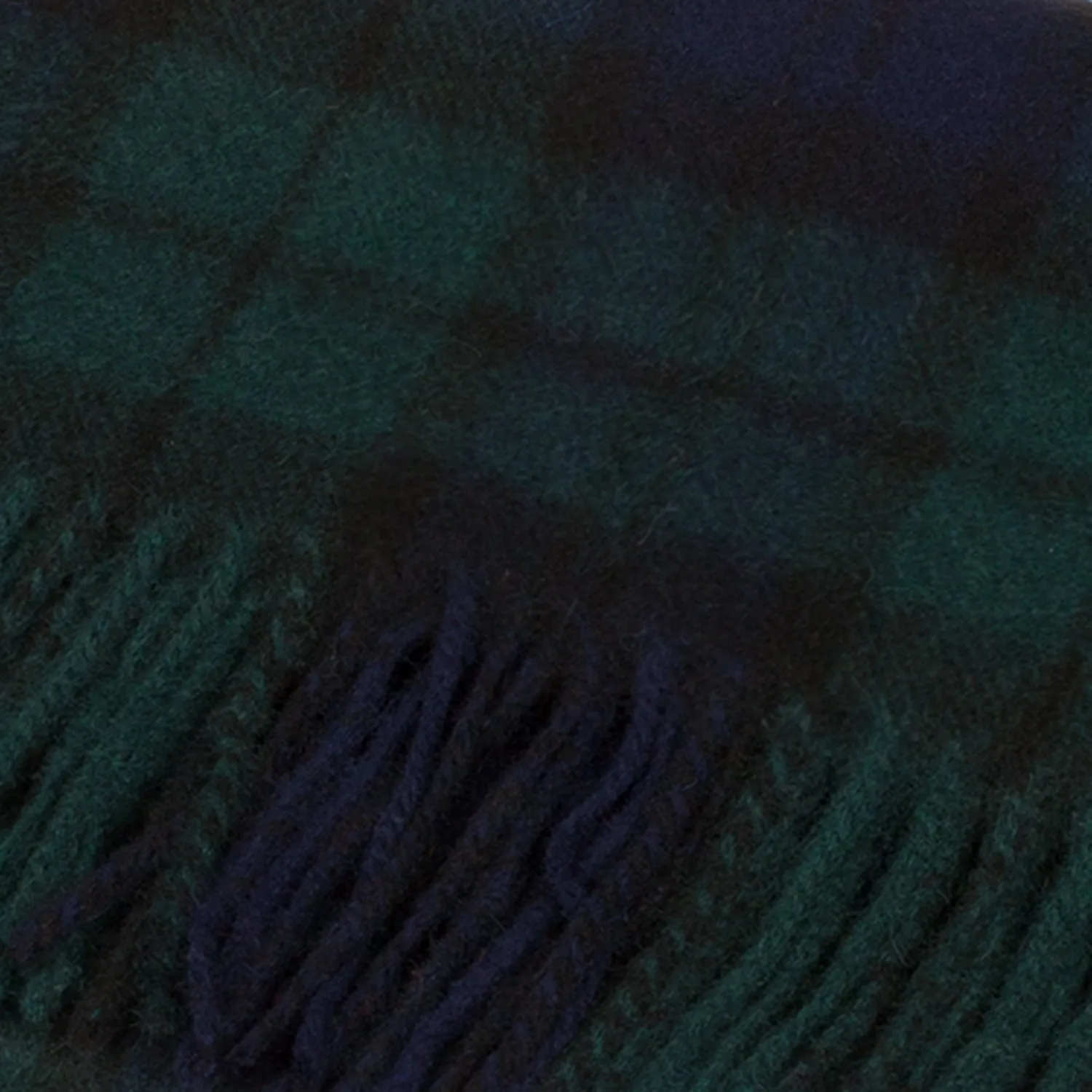 Lambswool Scottish Tartan Clan Scarf  Black Watch