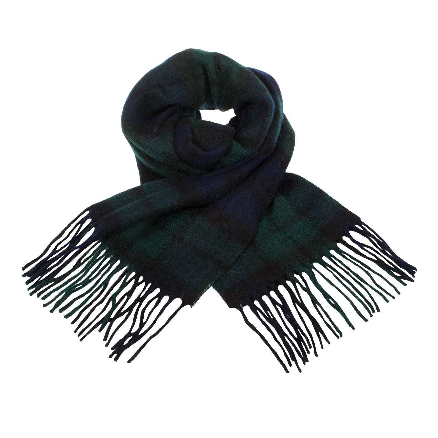 Lambswool Scottish Tartan Clan Scarf  Black Watch