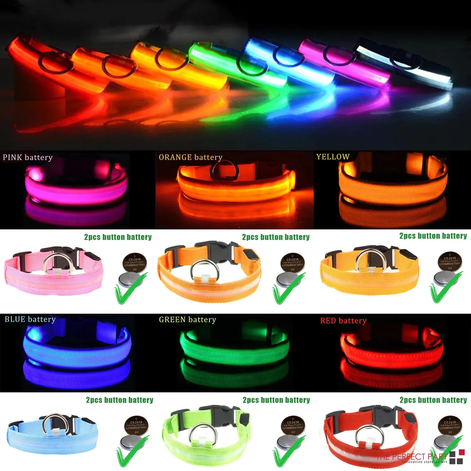 LED Glow Dog Collar