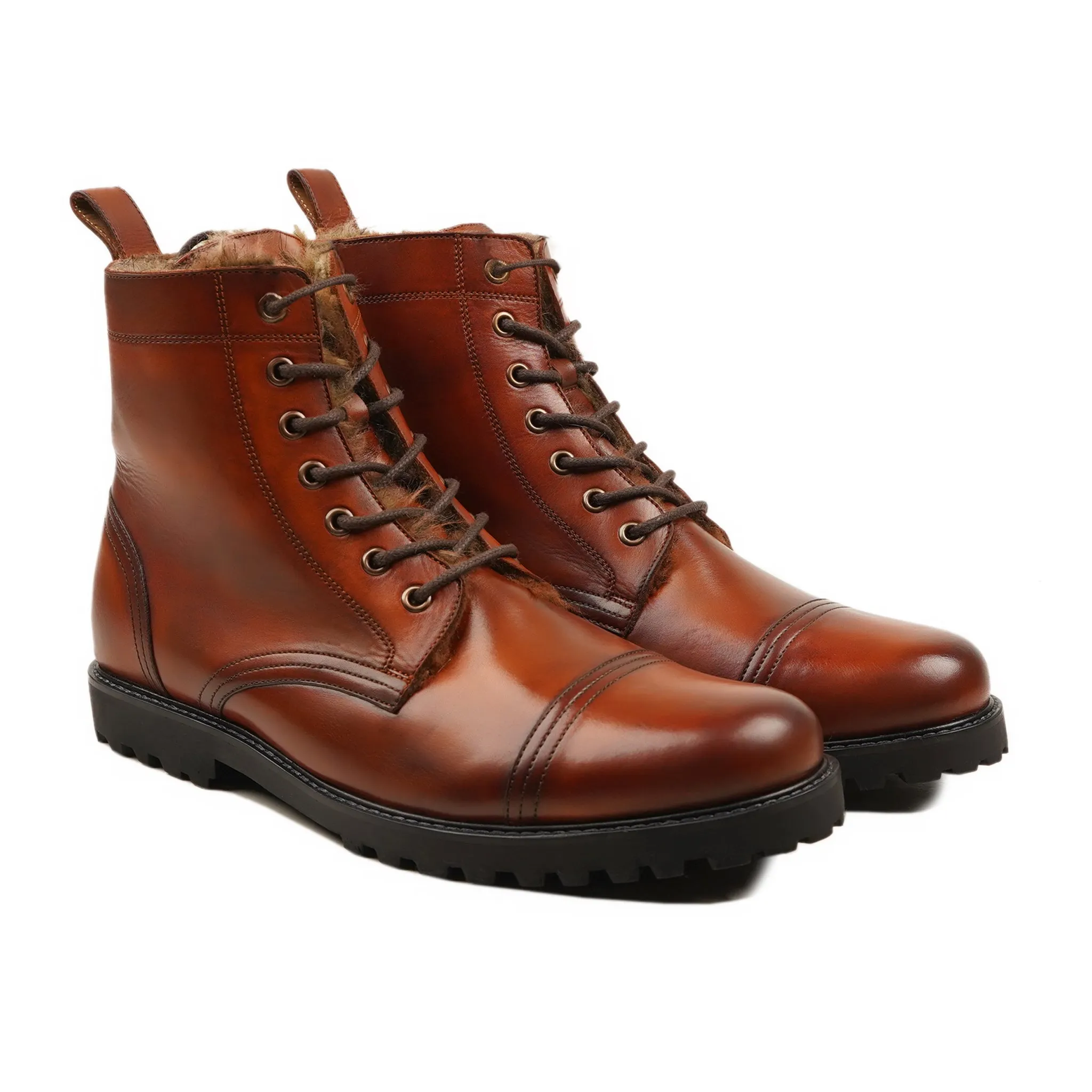 Lendava - Men's Burnished Tan Calf Leather Boot