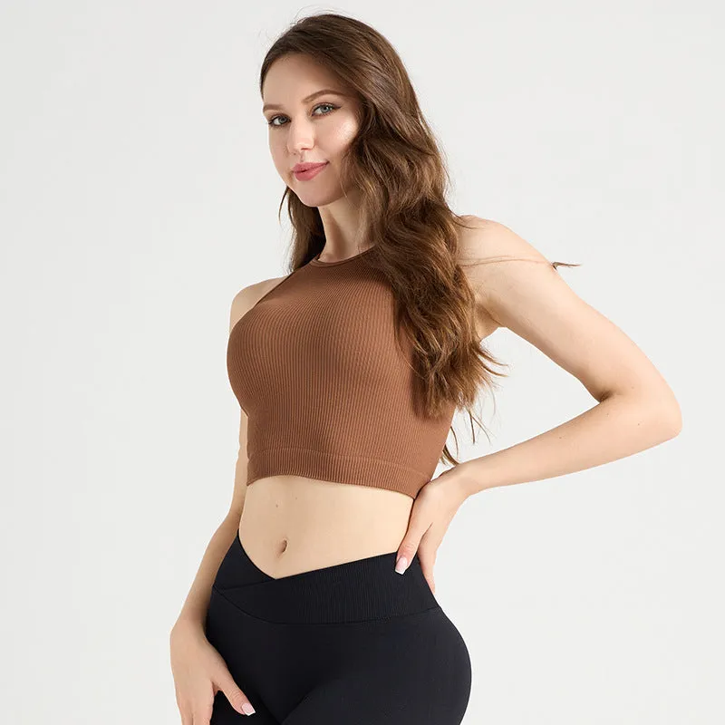 LionVII Knit Crop Tops for Women