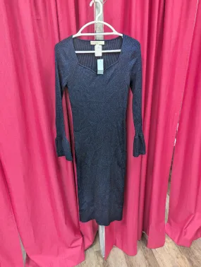 Loft, blue shimmer sweater dress. Size L. RS 29.