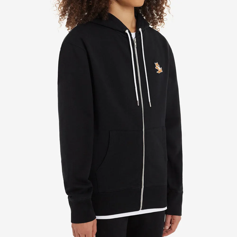 Maison Kitsune Chillax Fox Patch Zipped Hoodie Black IU00353KM0001 P199