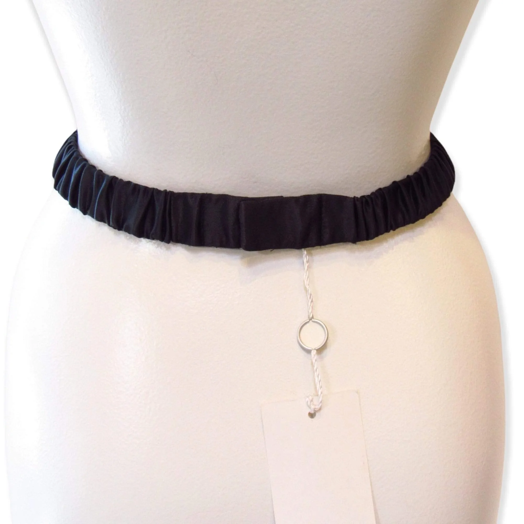 Maison Martin Margiela Black Satin Cummerbund