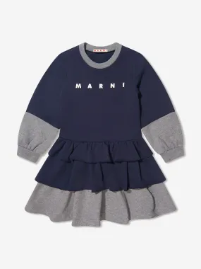 MARNI Girls Logo Sweater Dress