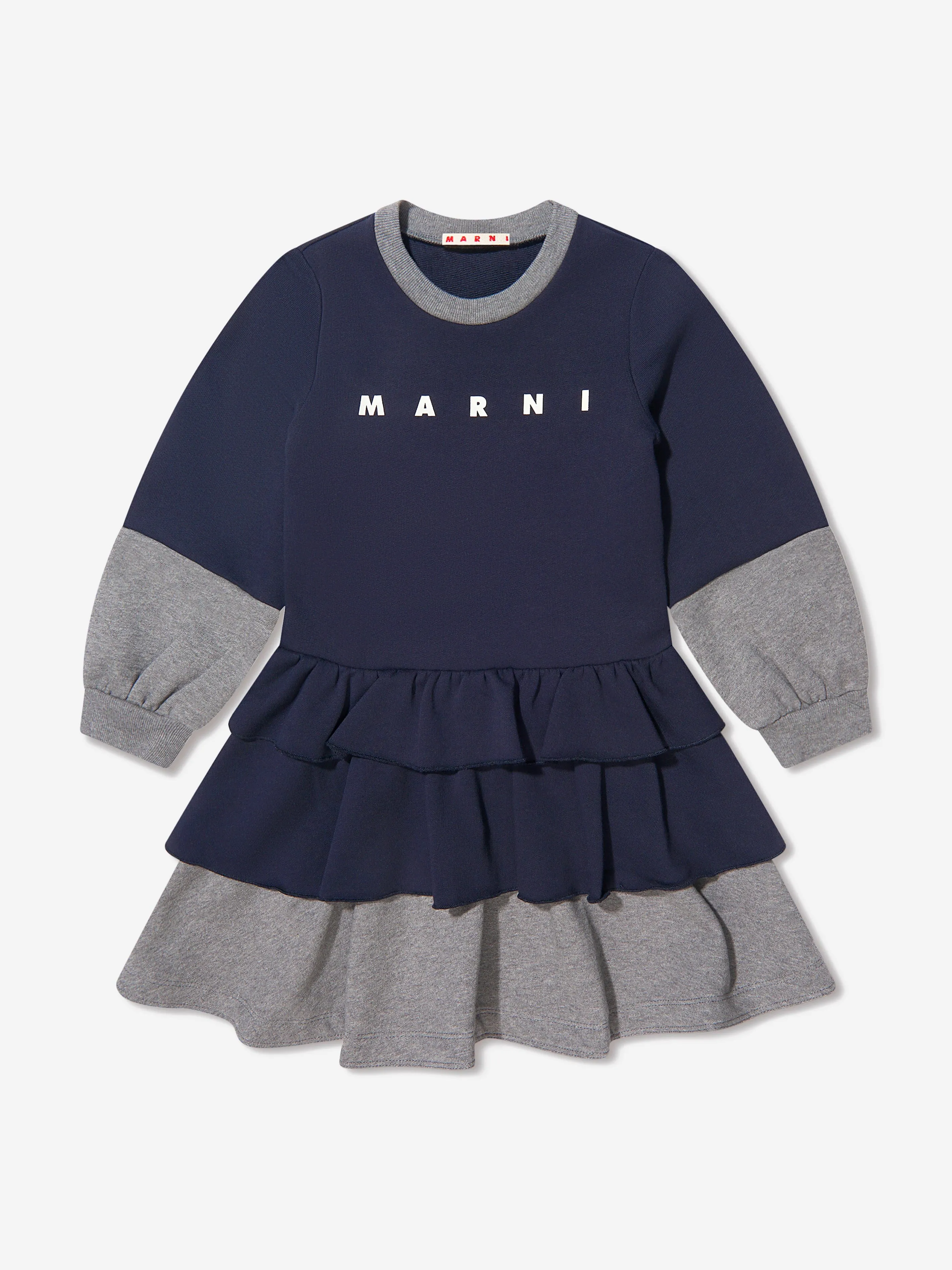 MARNI Girls Logo Sweater Dress