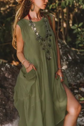 Maxi Dress Wayan Olive