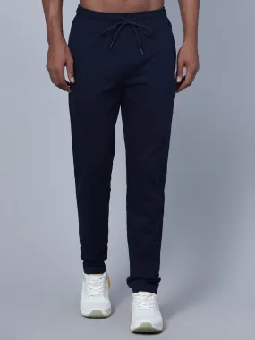 Men Navy Blue Track Pant