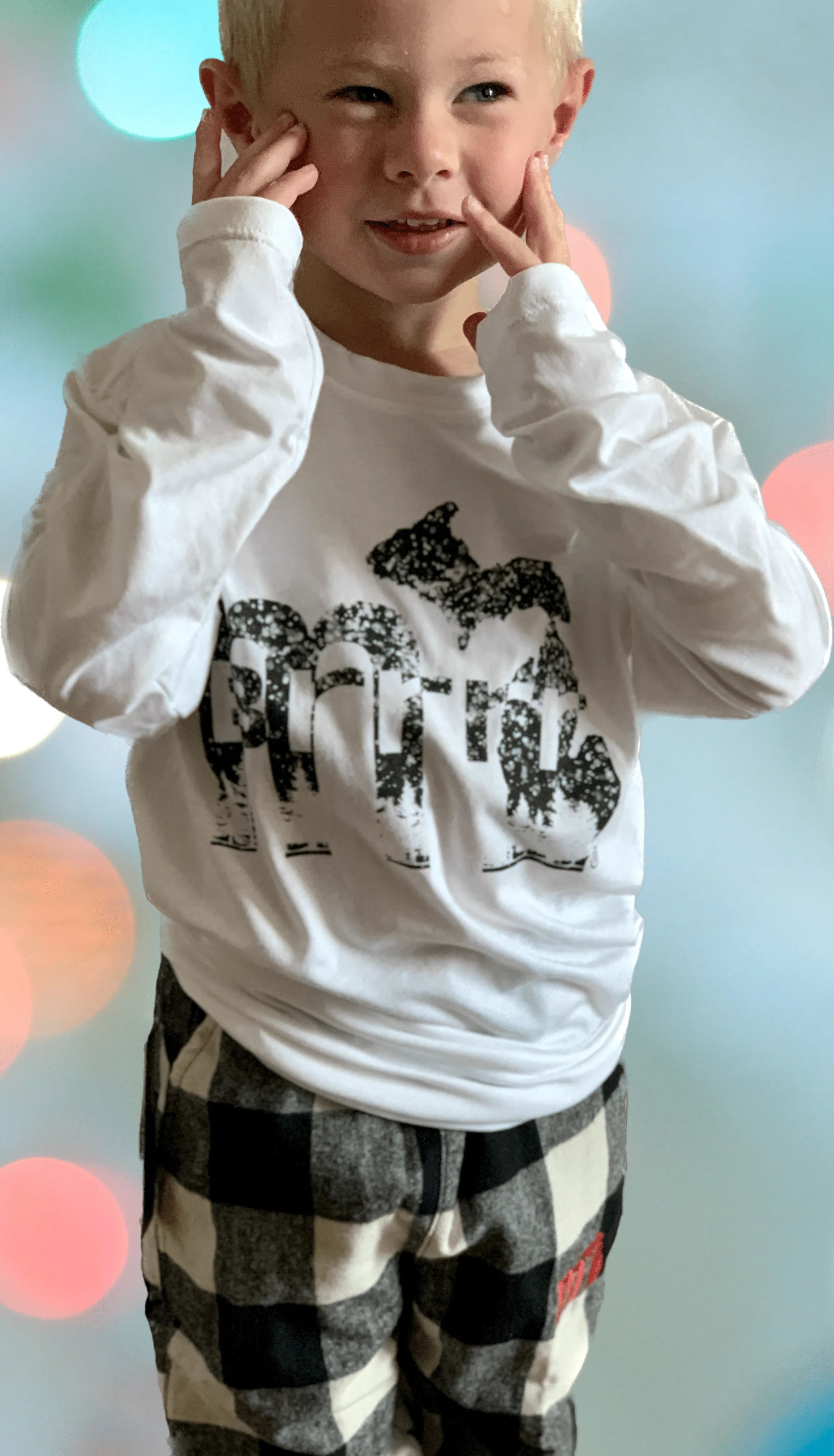 mi Kids Winter Chill Tri-blend Long Sleeve T