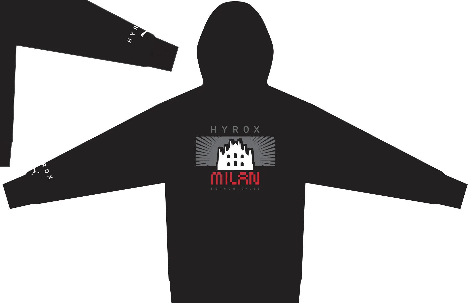 Milan CITY UNISEX LIFESTYLE HOODIE - black