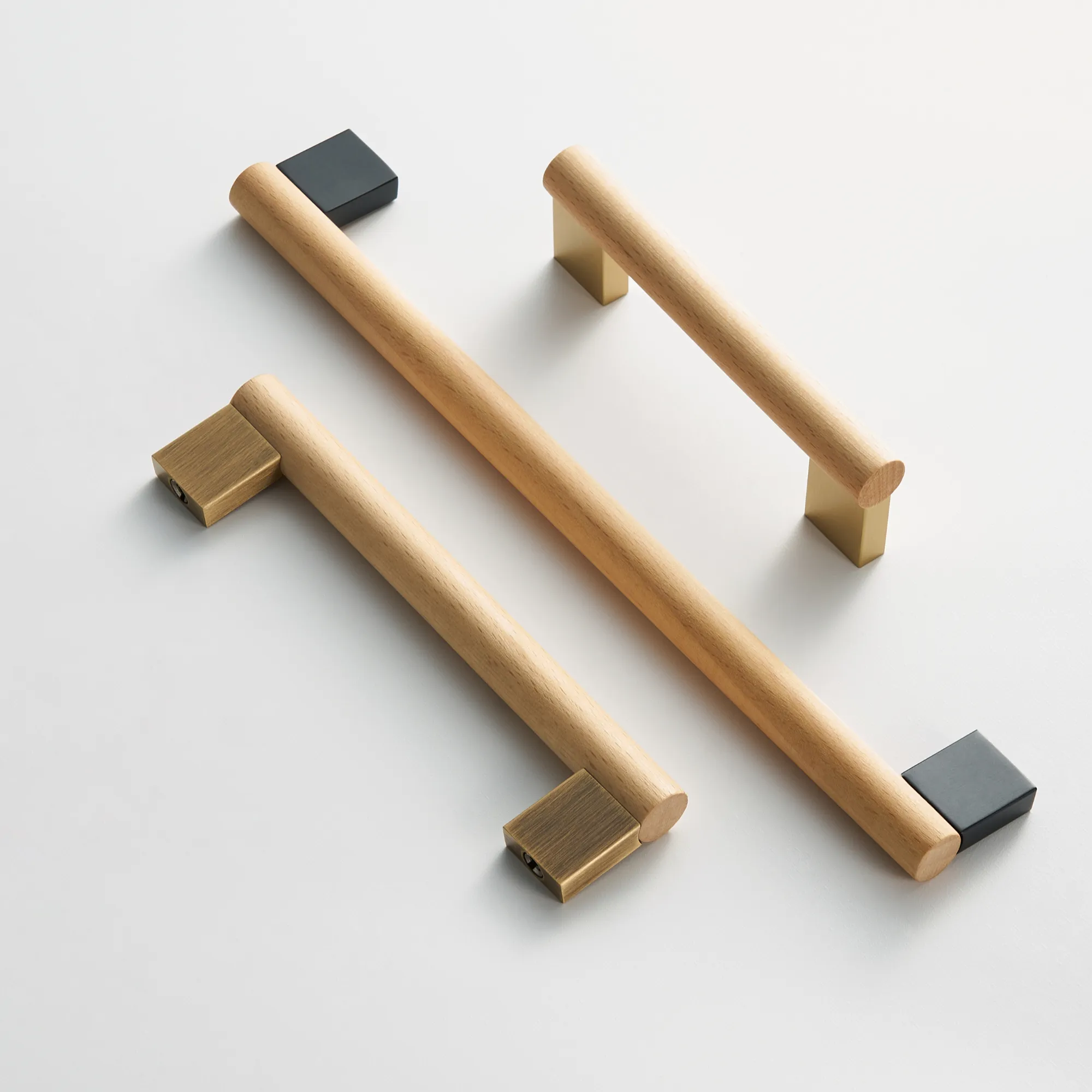 MIRAGE / Beech Wood & Solid Brass Handles