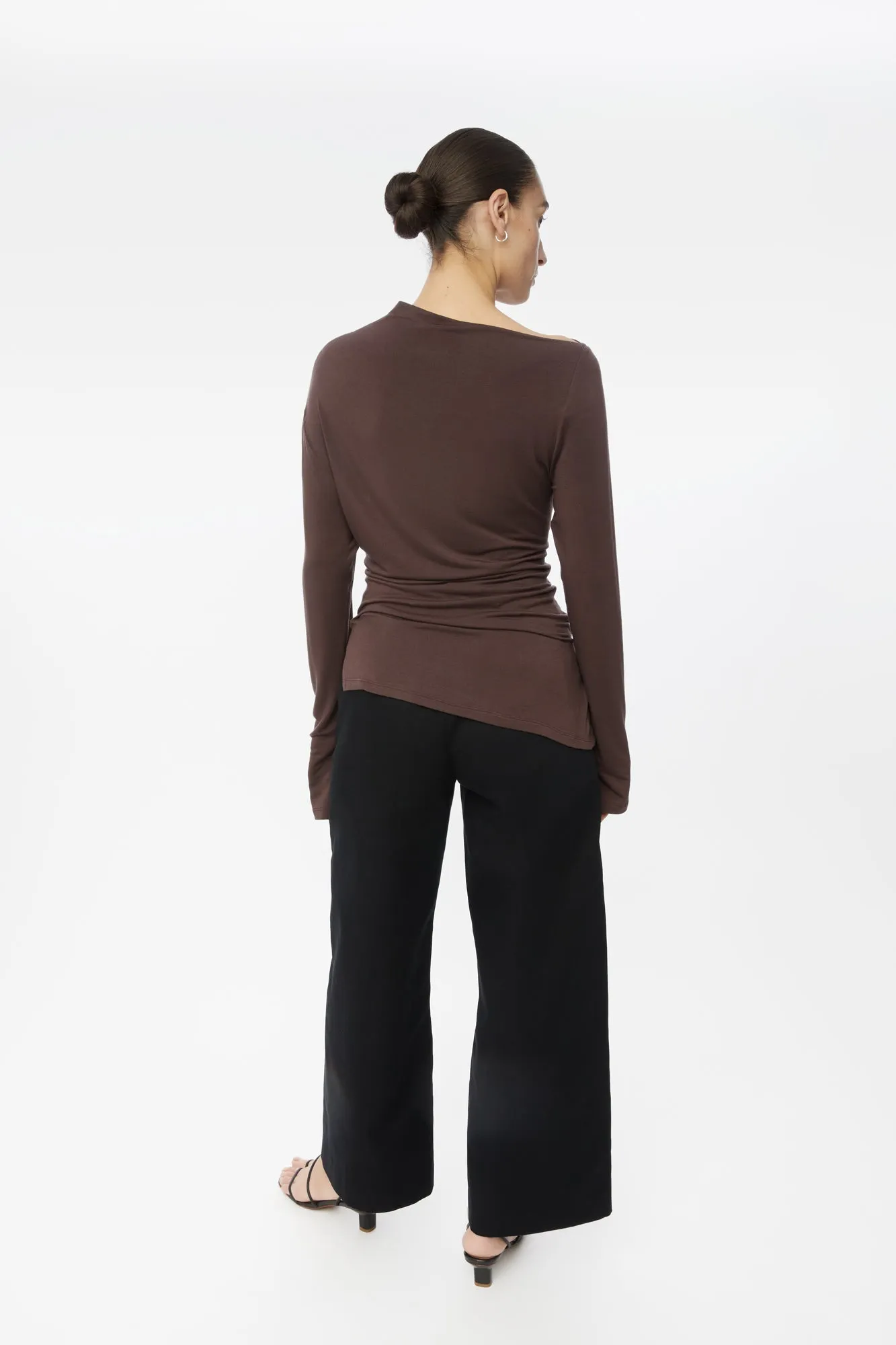 Modal Asymmetric Knit Top