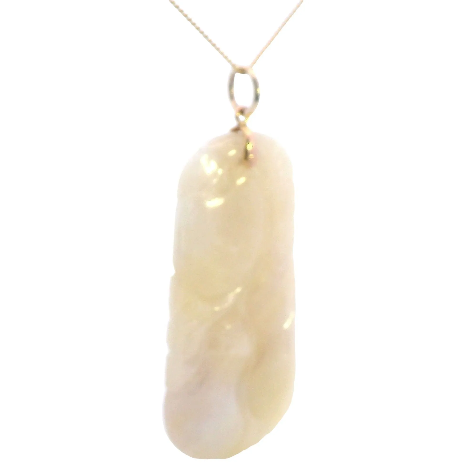 Modern Craftsmanship Meets Timeless Beauty: Enhanced Jade Pendant - Sustainable Elegance