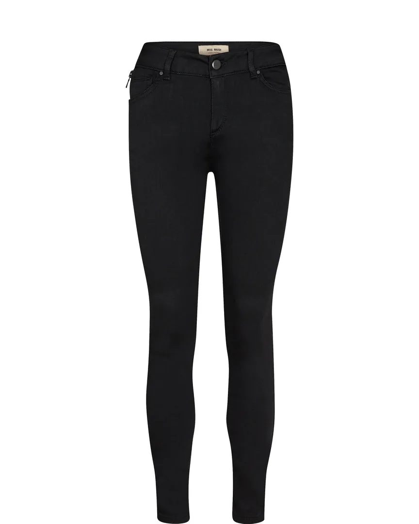 Mos Mosh Victoria  7/8 Silk Touch Jeans Black