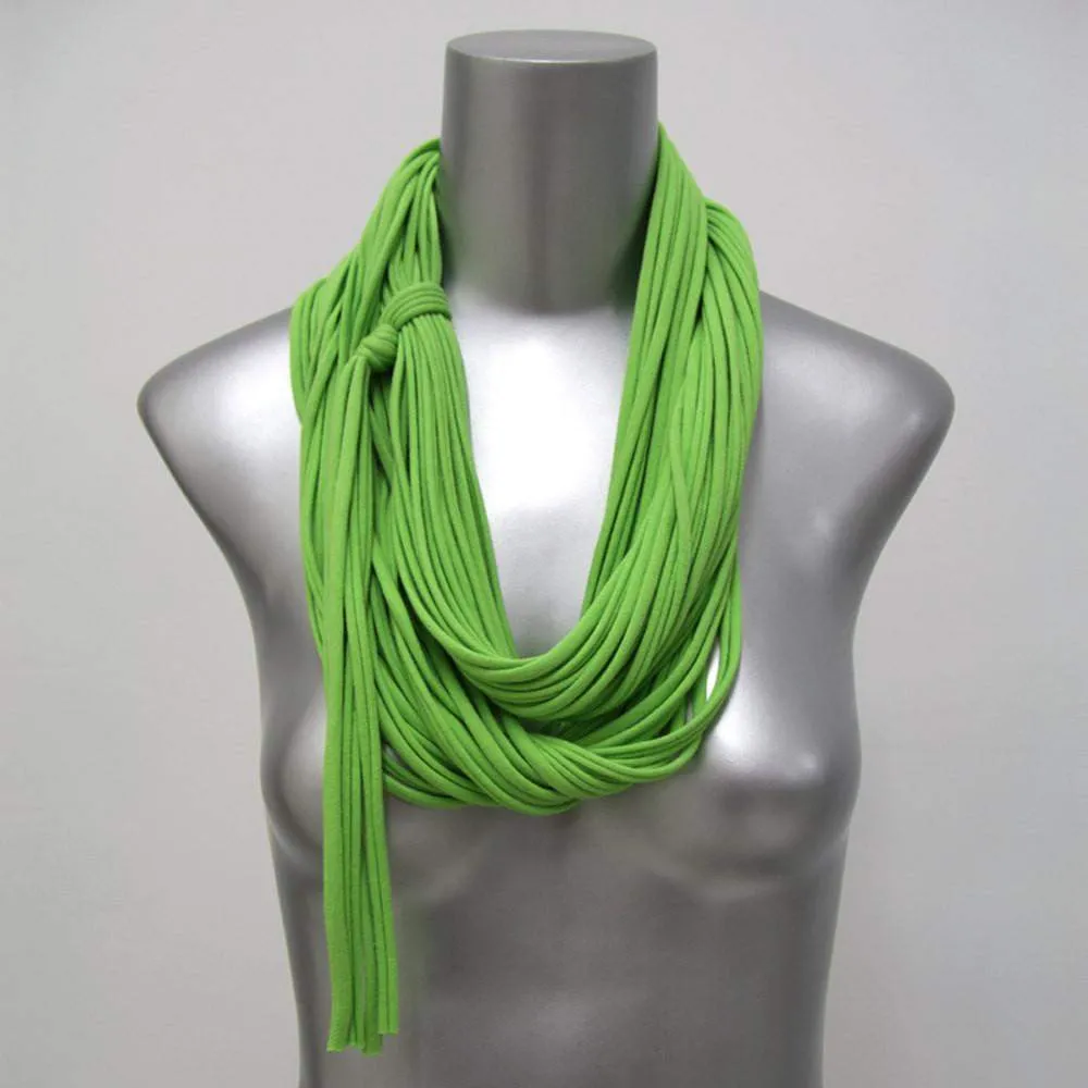 Necklush Infinity Scarf / Lime Green / Unisex