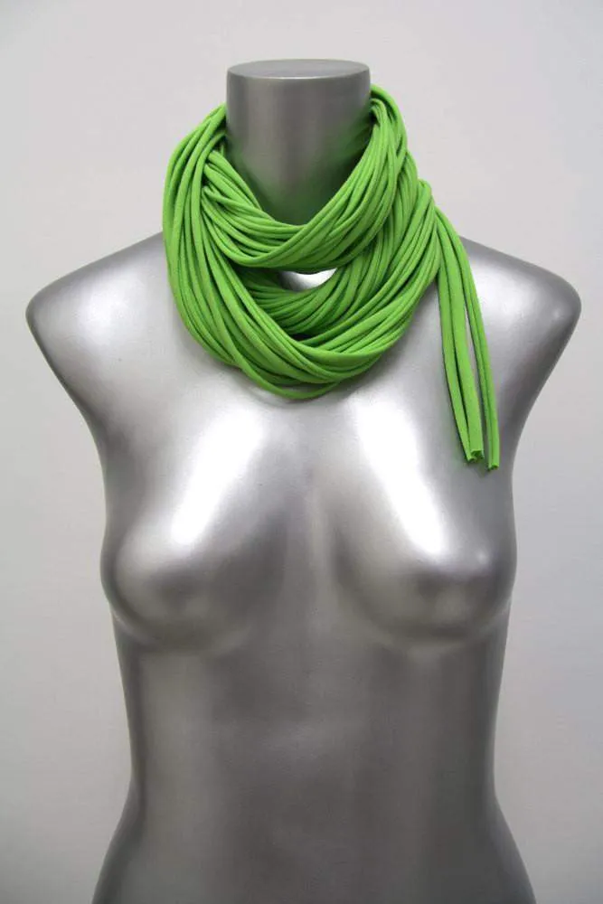 Necklush Infinity Scarf / Lime Green / Unisex