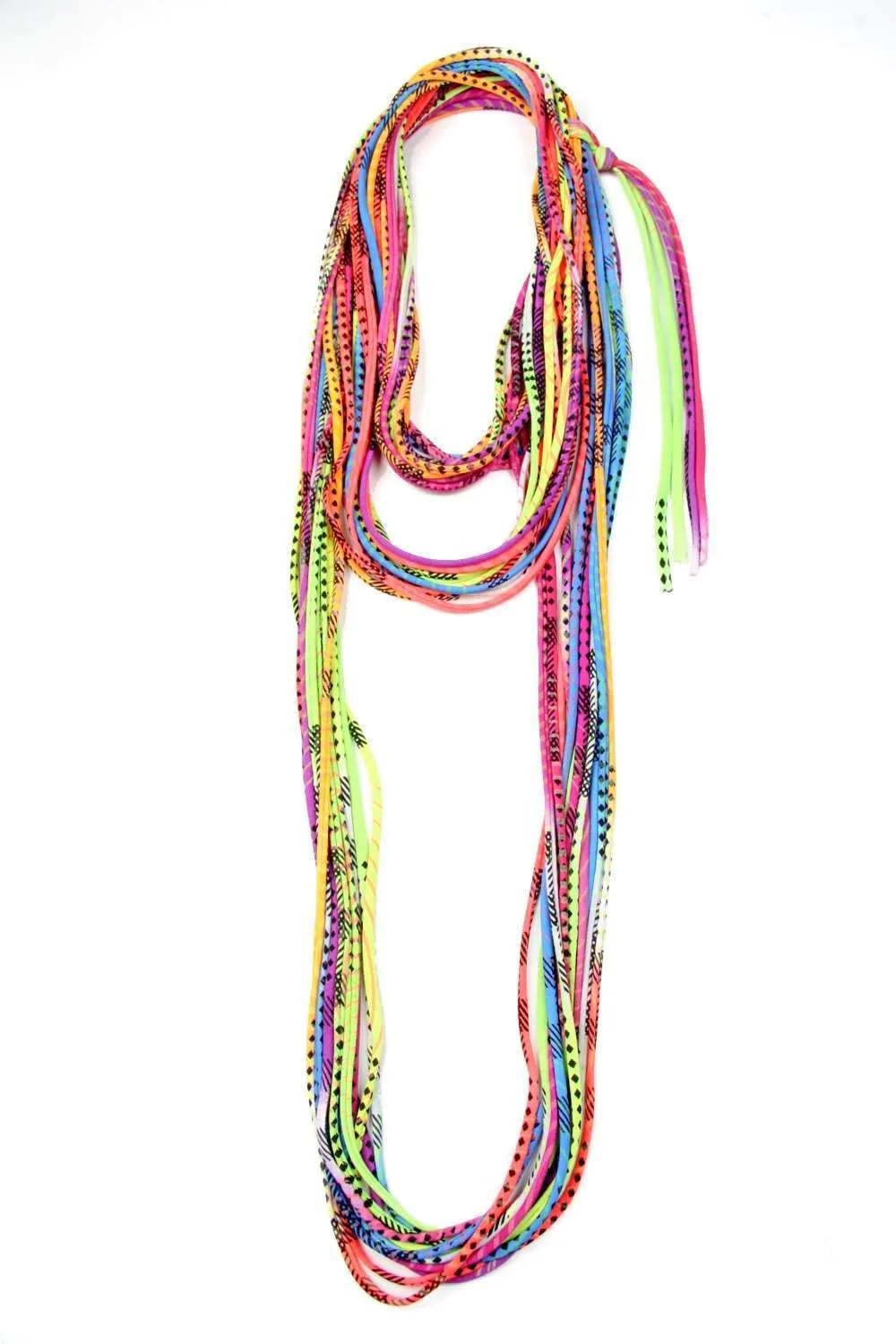 Necklush Infinity Scarf / Neon Rainbow / Unisex