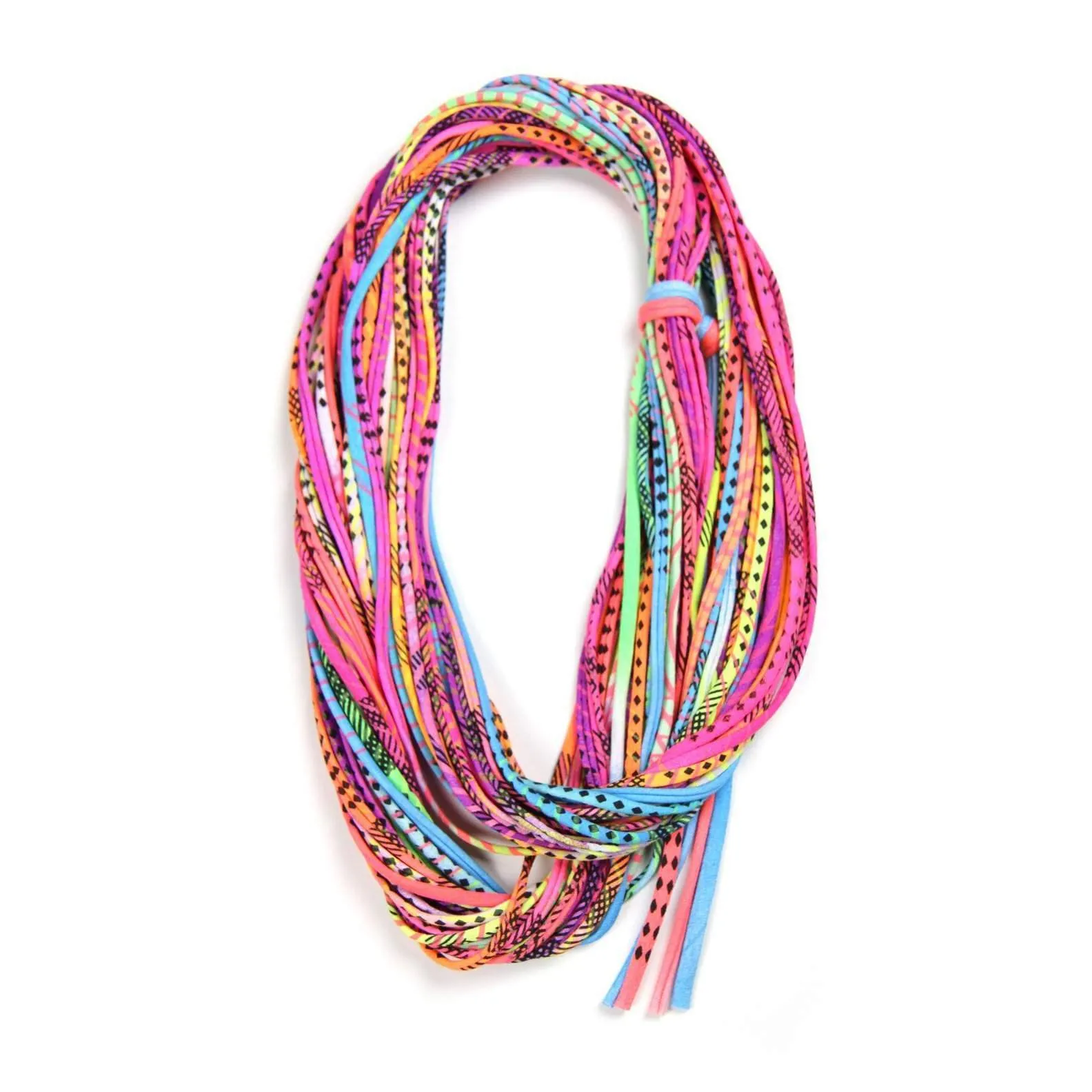 Necklush Infinity Scarf / Neon Rainbow / Unisex