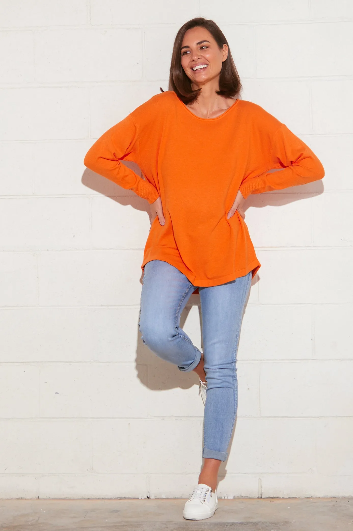 Nola Knit Jumper - Orange