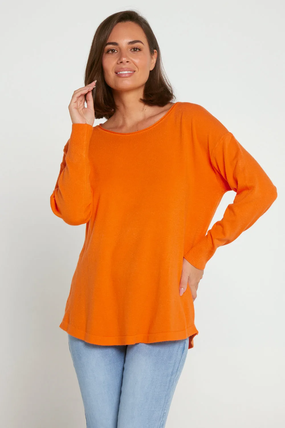 Nola Knit Jumper - Orange