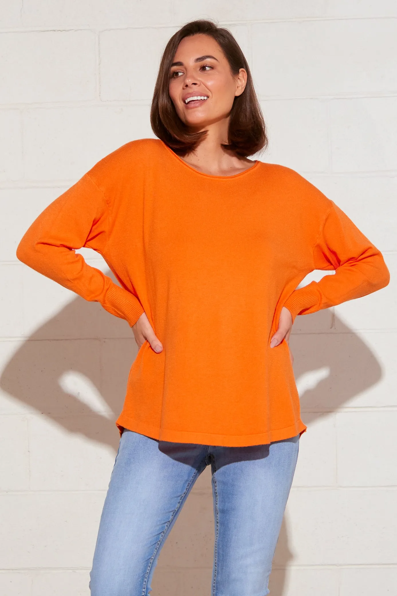 Nola Knit Jumper - Orange