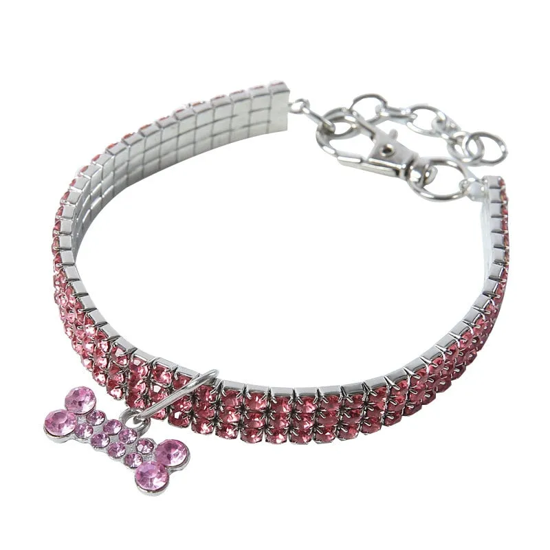 Pat and Pet Emporium | Pet Collars | Shiny Rhinestone Collar