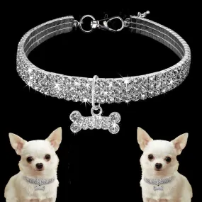 Pat and Pet Emporium | Pet Collars | Shiny Rhinestone Collar