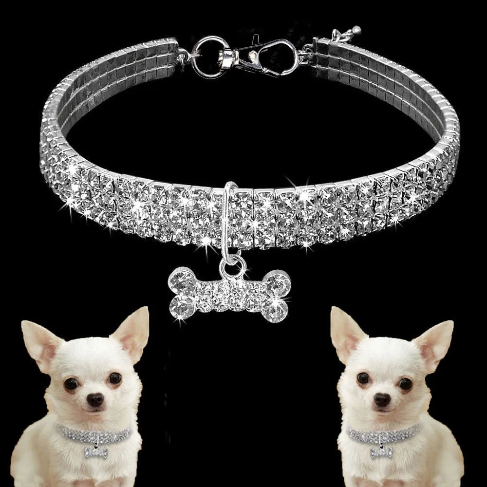 Pat and Pet Emporium | Pet Collars | Shiny Rhinestone Collar