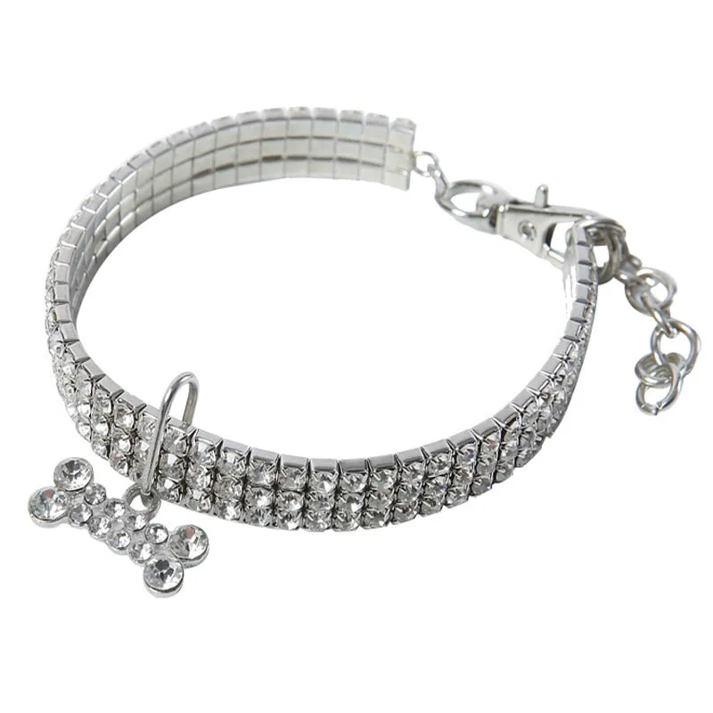 Pat and Pet Emporium | Pet Collars | Shiny Rhinestone Collar