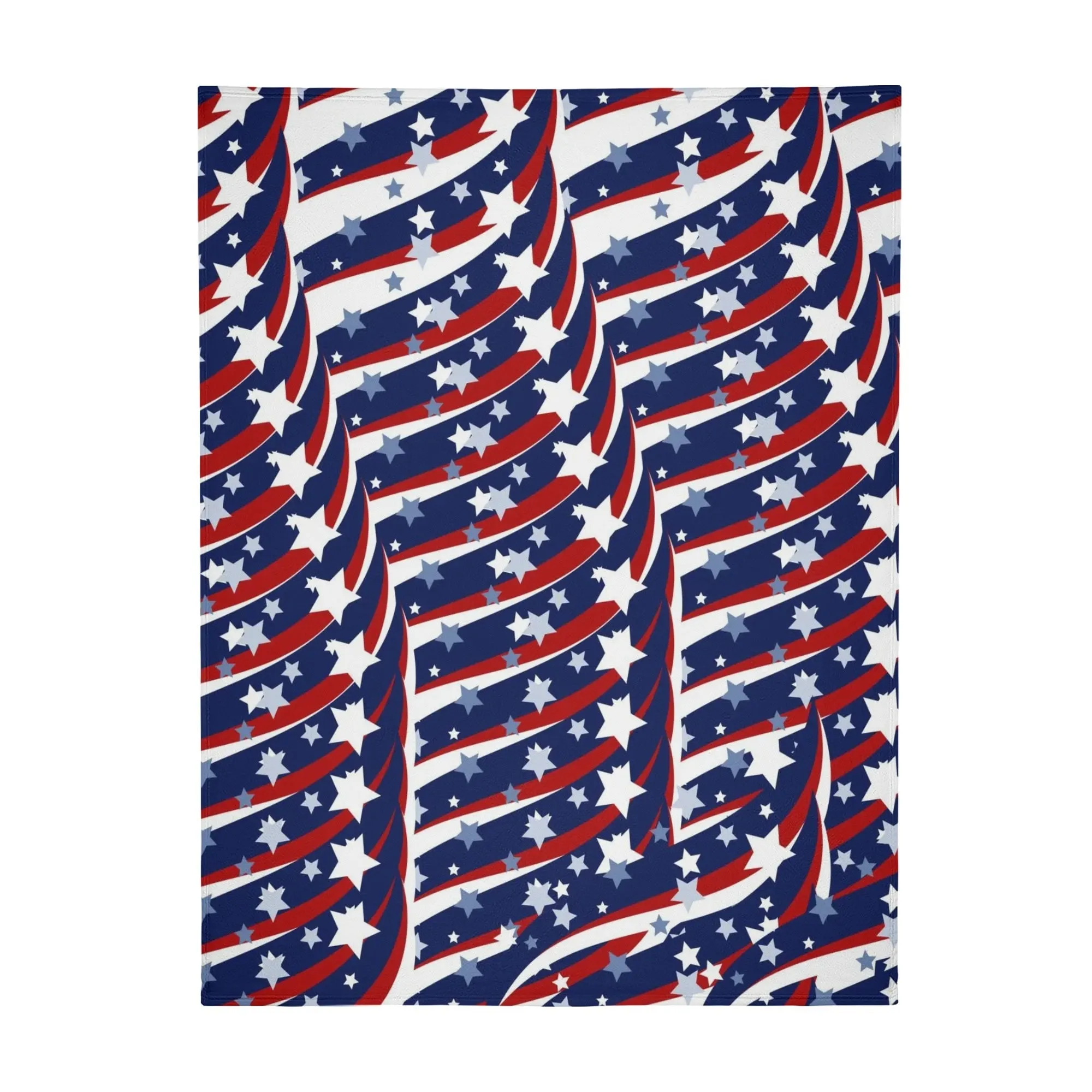 Patriotic 4th of July Flannel Breathable Picnic Blanket