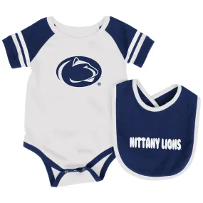 Penn State Baby Roll Out Bodysuit and Bib Set