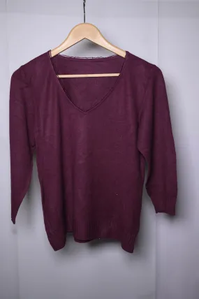 Per Una Deep Purple Winter Blouse