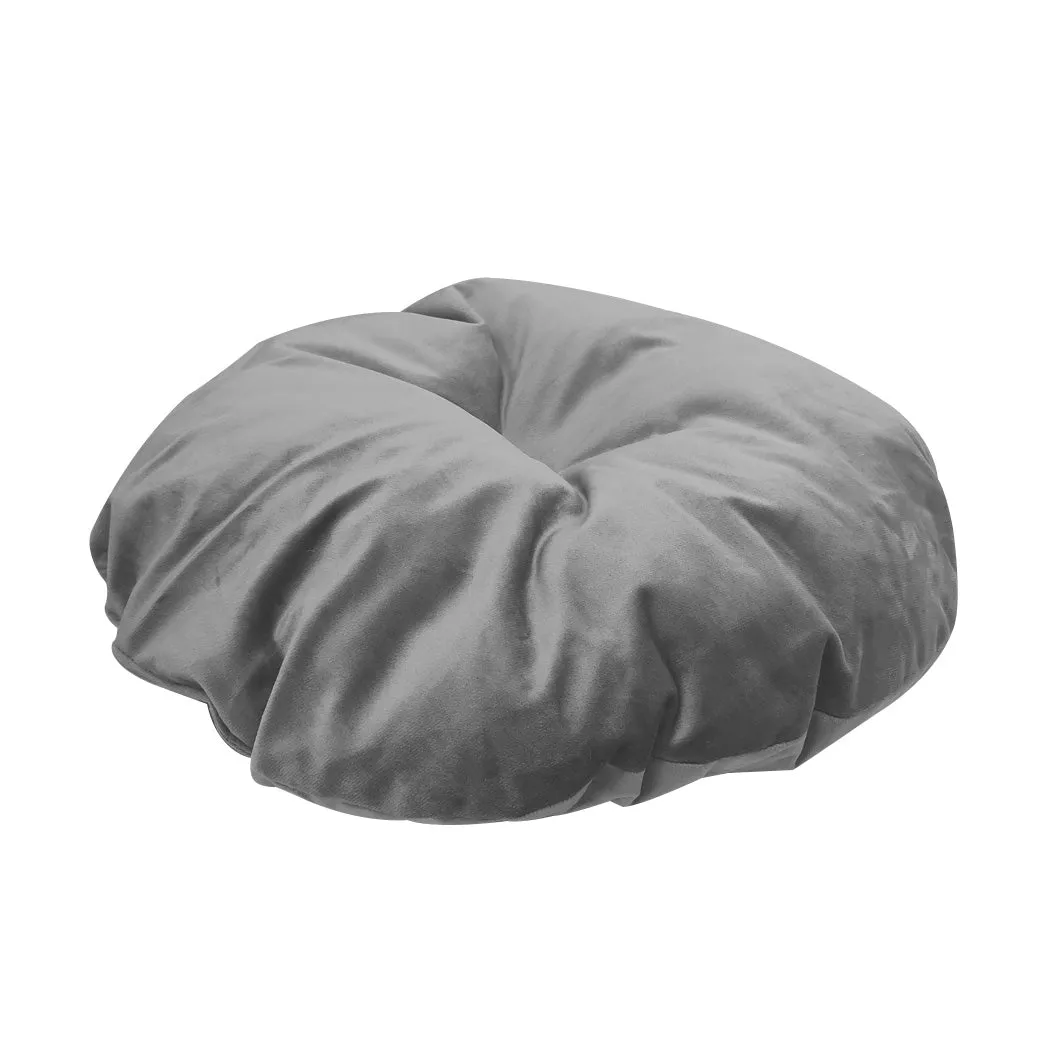 Pet Bed Cat Beds Bedding Castle Igloo Round Nest Comfy Kennel Cave Grey L