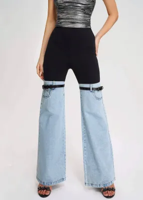 Petra Denim Patchwork Pants