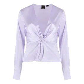 PINKO Lilac Silk Elegance Blouse