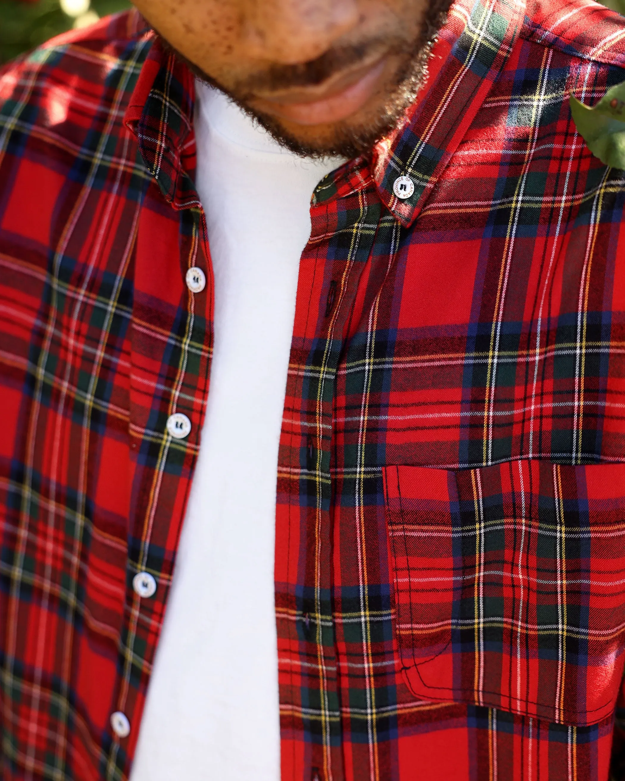 Plaid Flannel Shirt Red - Unisex