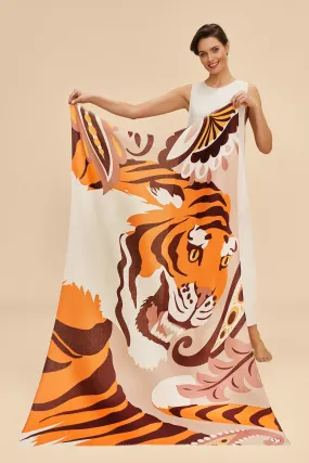 Powder Printed Tiger Scarf