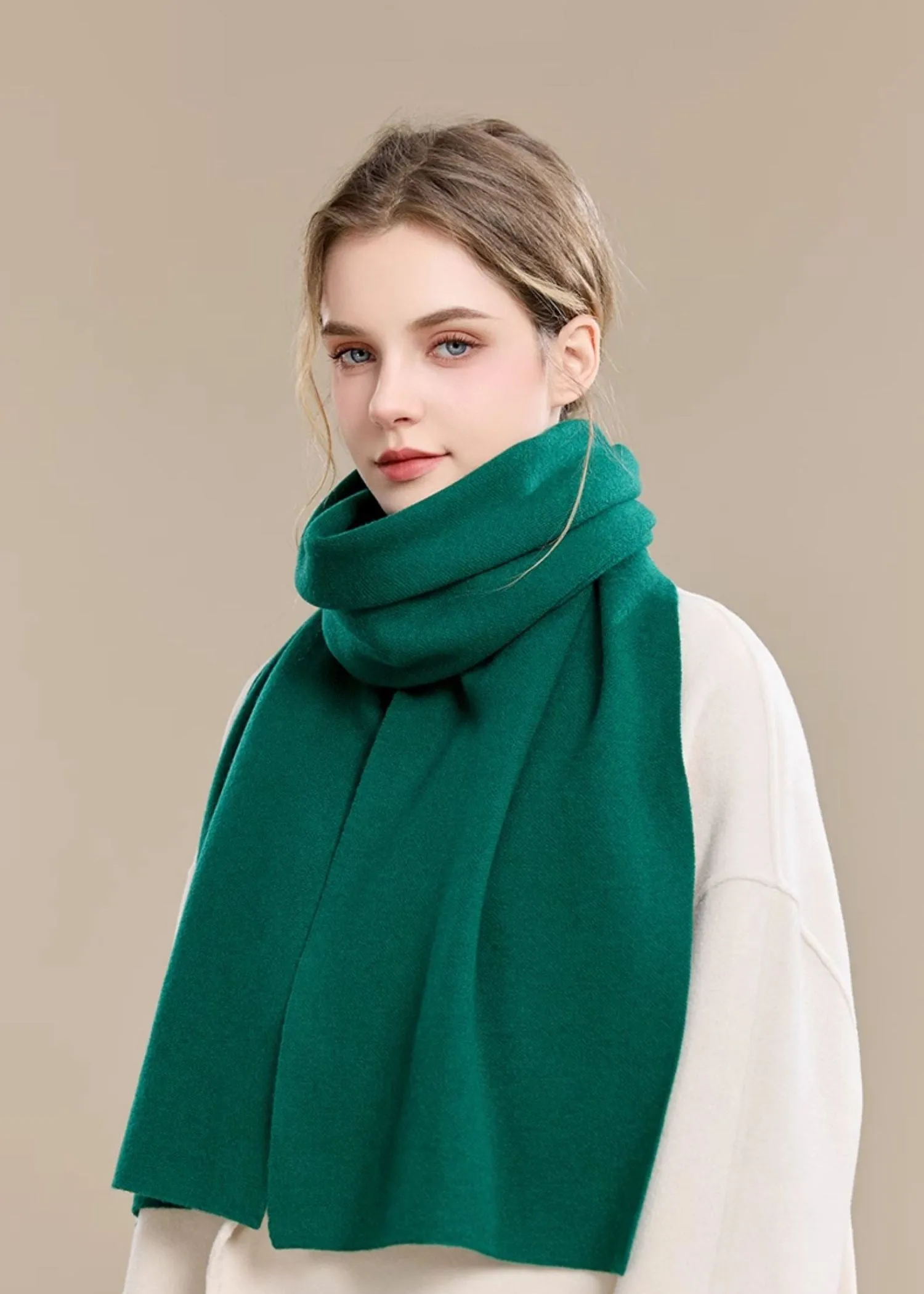 Pure Wool Long Scarf