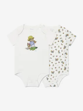 Ralph Lauren Baby Boys Bear Bodysuit Gift Set in Ivory