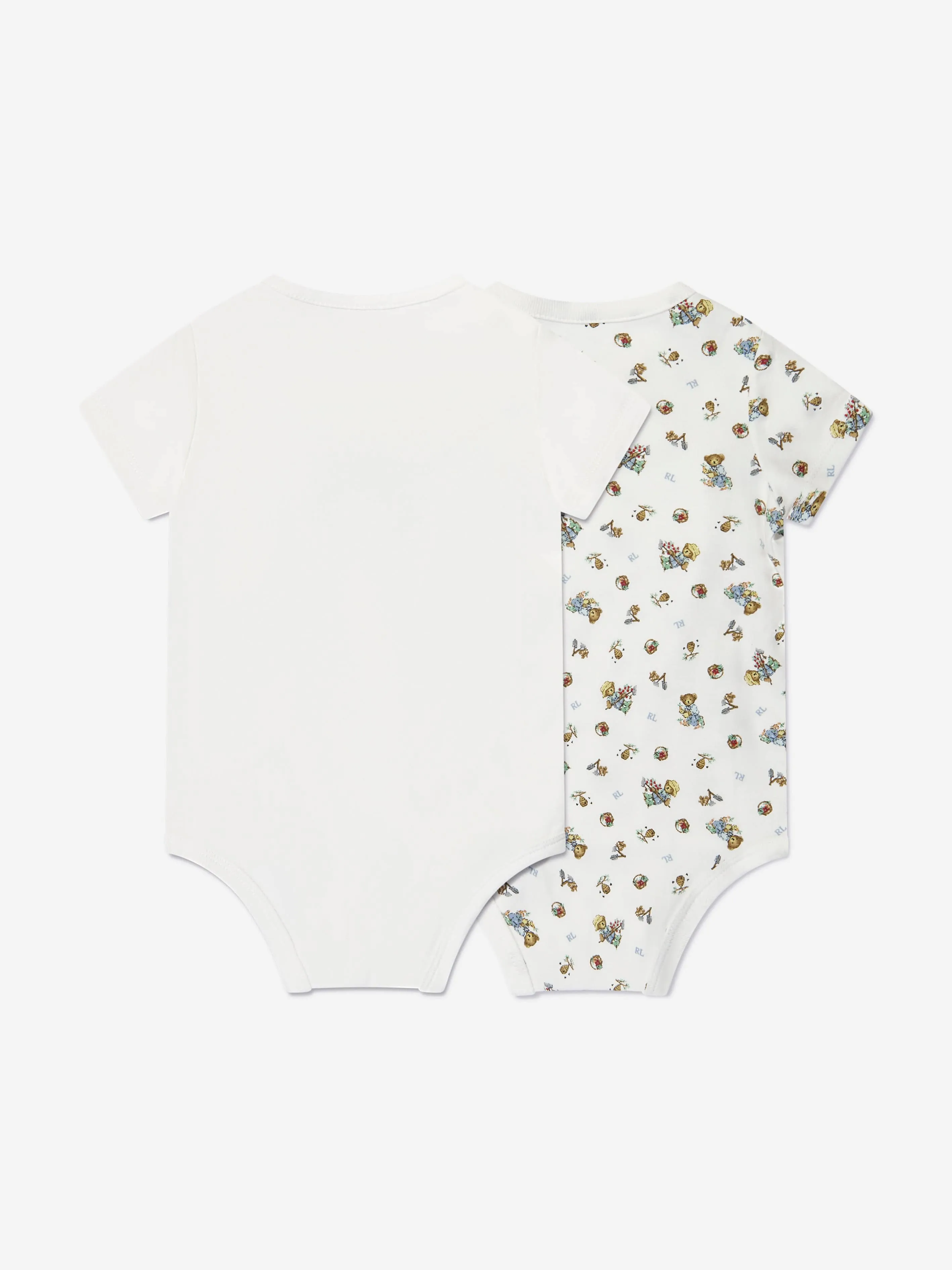 Ralph Lauren Baby Boys Bear Bodysuit Gift Set in Ivory