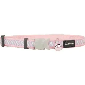 Red Dingo Reflective Ziggy Safety Pink Cat Collar