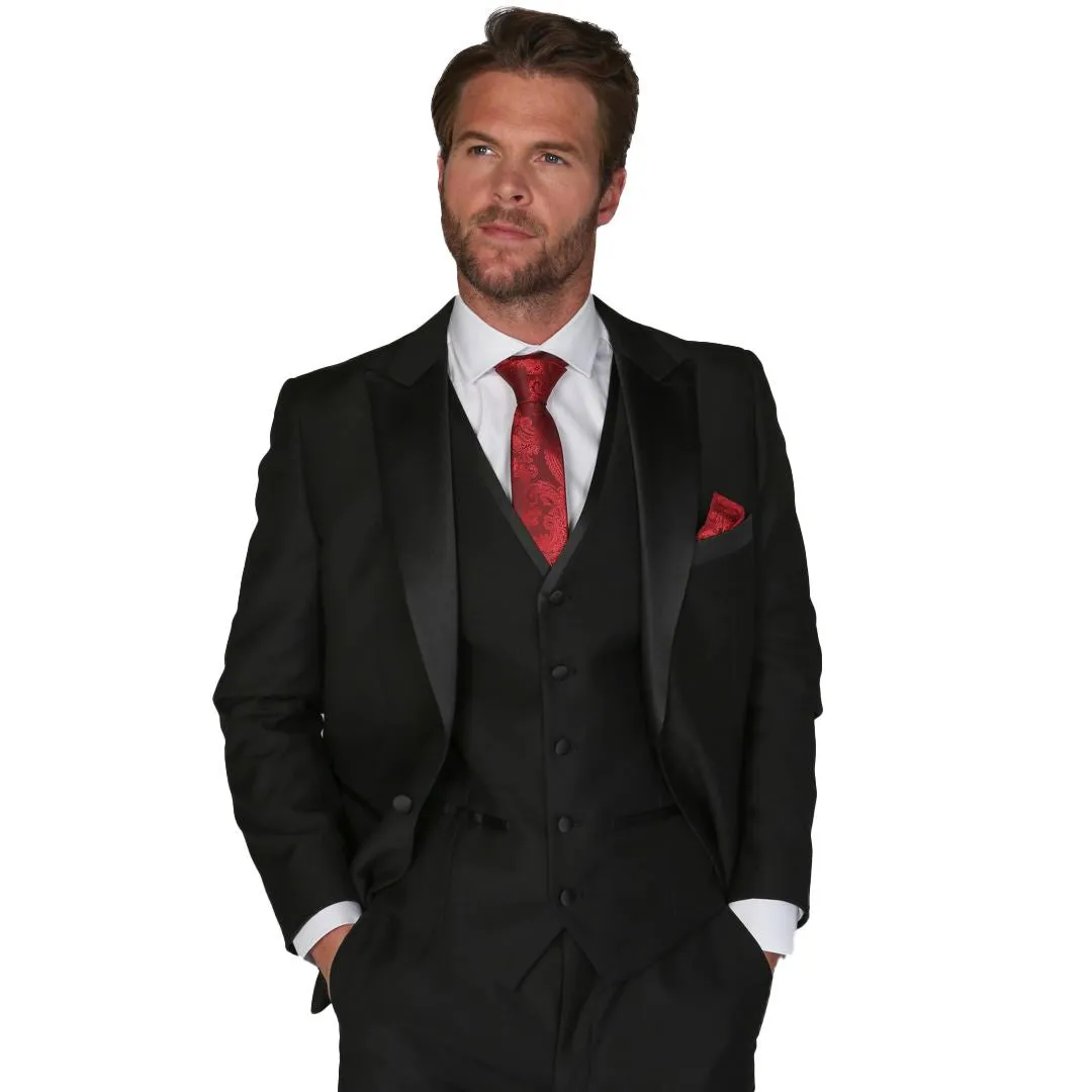 Regent - Men's Black Blazer Wedding Prom