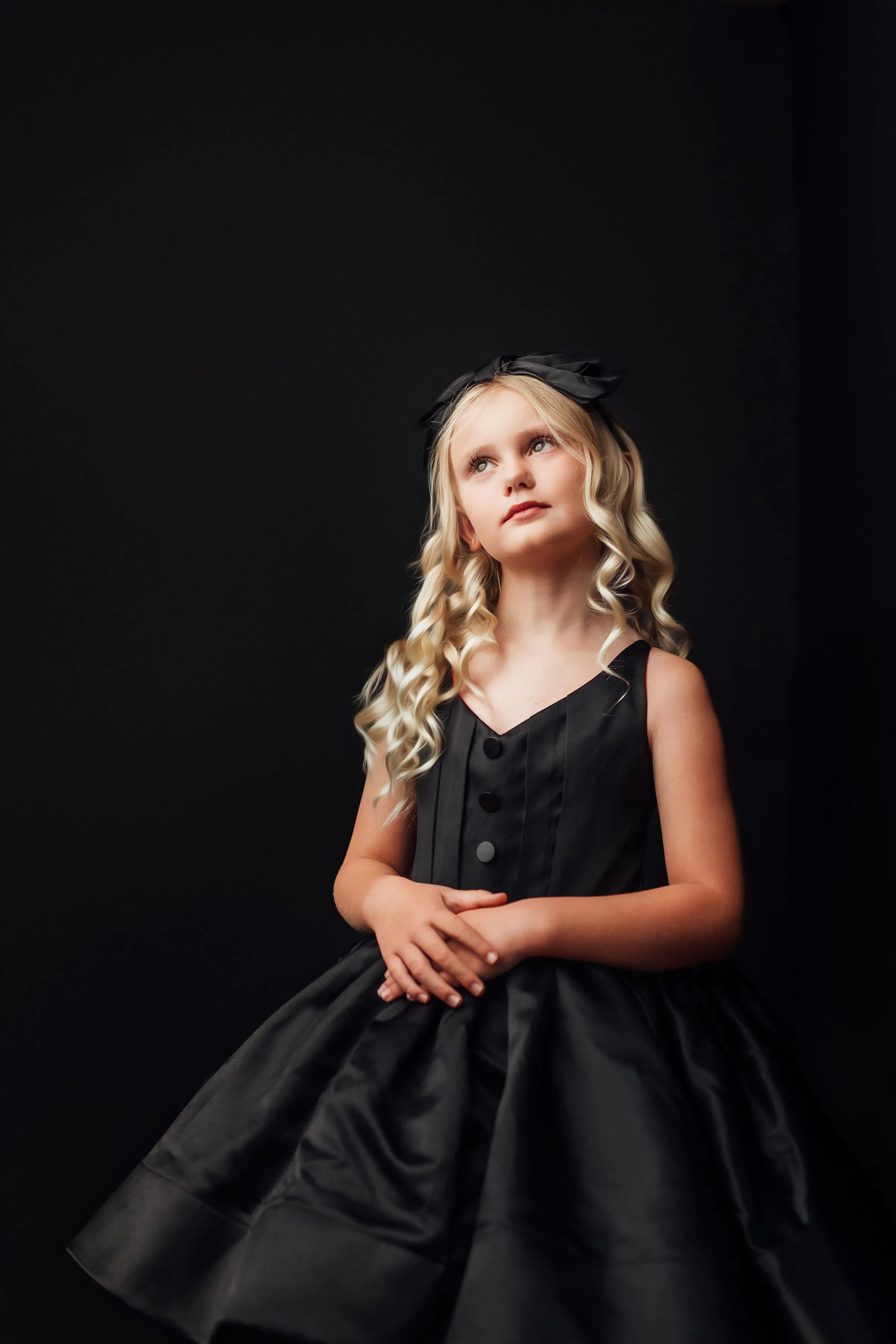 Reversible "Dolly" Pink/black  Petal  Length Dress ( 7 year- 8 year)