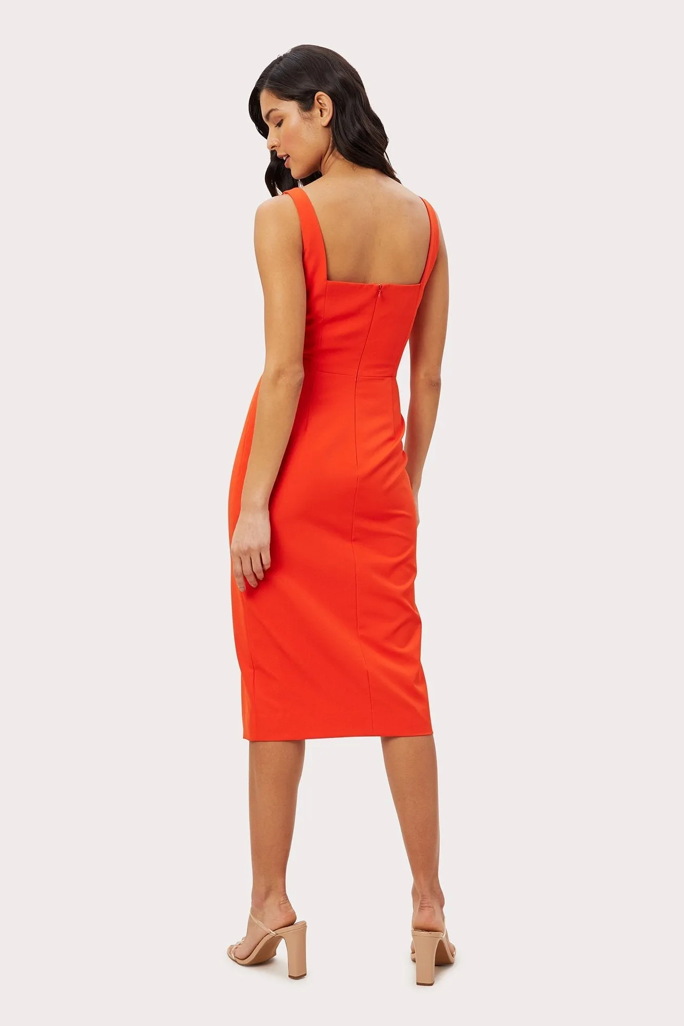 Rita Square Neck Midi Dress